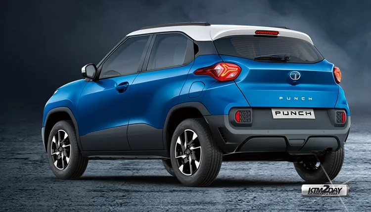 Tata Punch Rear angle view